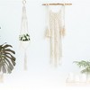 Unique Bargains Macrame Plant Hanger Woven Cotton Indoor Outdoor Decorative - 2 of 4