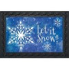 Snowflakes Winter Doormat Let It Snow Indoor Outdoor 30" x 18" Briarwood Lane - image 2 of 4