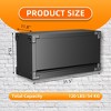 AOBABO 2 Door Durable Locking Metal Storage Cabinet Organizer with 2 Adjustable Shelves and 2 Keys for Garages and Offices - 3 of 4
