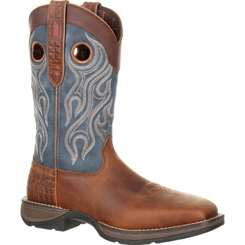 Durango Men's Rebel Patriotic Pull-On Western Flag Boot Brown