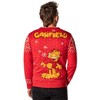 Seven Times Six Garfield Men's Odie and Garfield Ugly Sweater Button-Up Knit Cardigan Red - 2 of 4