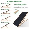 iMountek"Foldable Wooden Dog Ramp – Adjustable Dual Height, Non-Slip Pet Ramp for Bed, Couch, Car – 61lbs Max" - 2 of 4