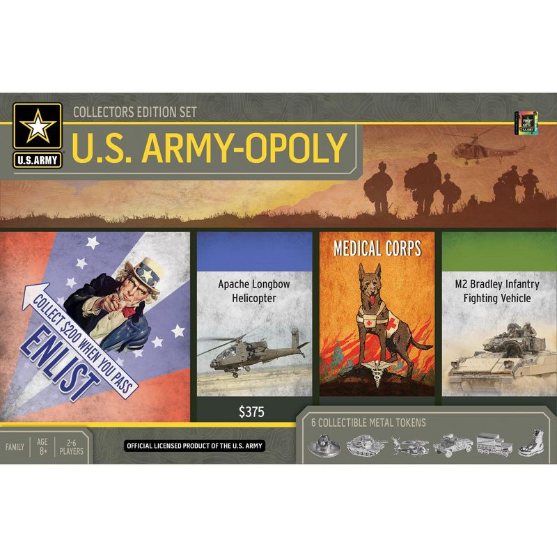 MasterPieces Opoly Family Board Games - U.S. Army Opoly, 1 of 7