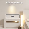 UNISOAR Biometric Fingerprint safe, Slide-Away Leather Wrapped Jewelry Storage Safe, Drawer Safe for Home and Vehicle - 2 of 4
