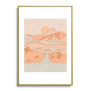 Iveta Abolina Roadtrip No 1 13"x19" Gold Metal Framed Art Print - Deny Designs - 1 of 4