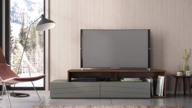 Slim TV Stand for TVs up to 80" - Nexera, 2 of 9, play video
