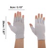 Unique Bargains Anti-slip Sunprotection Half Finger Manicure Gloves 1 Pair - 4 of 4