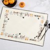 Saro Lifestyle Halloween Town Placemat (Set of 4), 13"x19", Black - 4 of 4