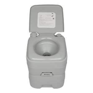 Karl Home | 5.3 Gallon Portable Camping Toilet with Upgraded Waste Tank - 1 of 4