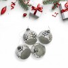 Northlight Winter Forest Christmas Glass Ball Ornaments - 3.25" (80mm) - 4ct - 3 of 4