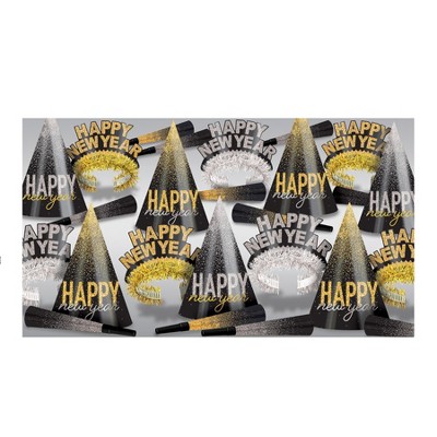 Beistle New Year Silver & Gold Midnight Burst