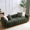 82.68" Corduroy Multi-Seat Sofa, Neutral Tone, Spacious Design, Solid Wood Construction for Living Room - 3 of 4