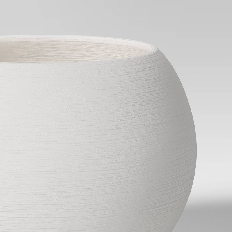 Small Ceramic Textured Planter White - Threshold&#8482;, 4 of 5
