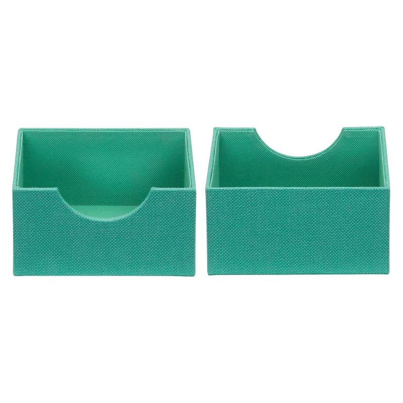 Household Essentials Set of 2 Square Drawer Trays Seafoam, 6 of 10