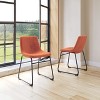 Zuo Smart Dining Chair (Set of 2) Burnt Orange - 2 of 4