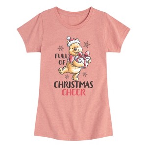 Girls' - Winnie the Pooh - Full of Christmas Cheer Fitted Short Sleeve Graphic T-Shirt - 1 of 4