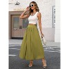 Women's Y2K Bubble Hem Maxi Skirt - Puffy A-Line Long Skirt with Pockets & Elastic Waist - 4 of 4