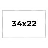 PosterPalooza | Modern Shadow Box 1" Depth White Picture Frame - UV Acrylic, Backing Board, Hanging Hardware - 2 of 4