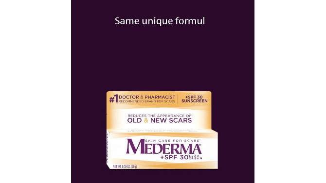 Mederma Scar Cream + SPF 30 - 0.7oz, 2 of 7, play video