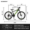 RISOKEYS 24 Inch Mountain Bike,21-Speed Trail Commuter City Mountain Bicycles,Aluminium Frame & Disc Brakes Thumb Shifter Front Fork - 3 of 4