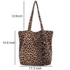 Generic Leopard Shoulder Bag Soft Large Tote Purse Handbag Travel Satchel for Women - 2 of 4