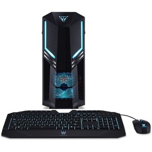 Acer Predator Gaming Desktop Computer Intel Core i7-9700 32GB RAM 2TB HDD 1TB SSD NVIDIA GeForce RTX 2060 - PO3-600 - Manufacturer Refurbished - 1 of 4