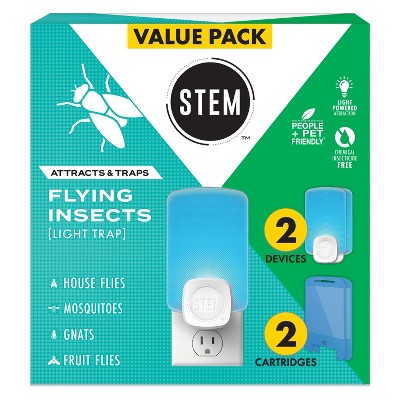 STEM Flying Insect Light Fly Trap Starter Kit - 2 Unit + 2 Refill