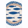 Earth Rugs Fish Decorative Printed Round Trivet 10" Rustic Coastal Accent - 3 of 3