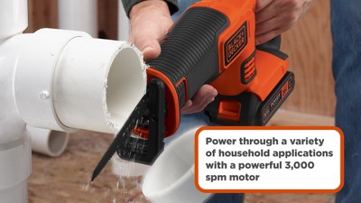 Black+Decker 20V Max Lithium Reciprocating Saw - Battery and Charger Not  Included #BDCR20B (1/Pkg.)