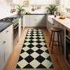 Coucheta Washable Checkered Area Rug, Non-Slip & Stain Resistant, Modern Geometric Plaid Carpet for Bedroom, Living Room, Hallway, Dining & Nursery - 2 of 4