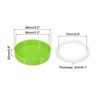Unique Bargains Regular Mouth Plastic Mason Jar Lids with Silicone Sealing Ring 24 Pcs - 3 of 4
