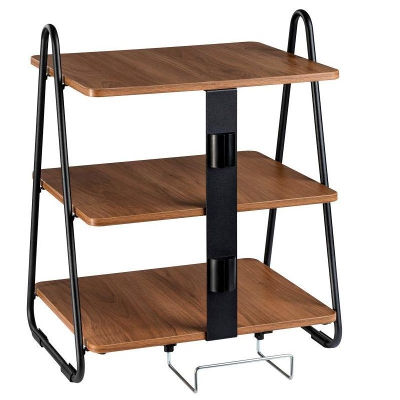 MPM 3 Tiers Industrial Style Storage Rack with Cable Management, Equipment Shelf, AV Media Shelf, Audio Stand, for Ampli, 2 of 7