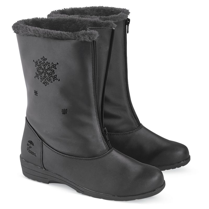 Collections Etc Totes Snowflake Boot Wide Widths, 2 of 5