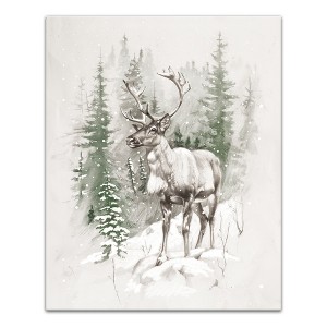 Creative Products Winter Reindeer 16 x 20 Canvas Wall Art - 1 of 4