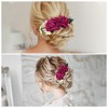 Unique Bargains Women's Styling Simulated Flowers Hair Clips Comb 1 Pc - 4 of 4
