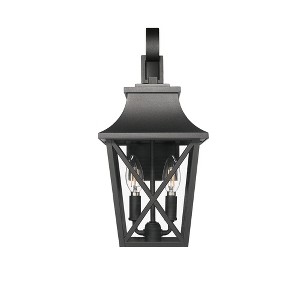 Gulches Outdoor Wall Lights - Black Industrial Lanterns & Sconces with Glass for Porch, Patio, and Garage (16.5-Inch & Large Options) - 1 of 4