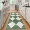 Machine Washable Checkered Rug - Non-Slip, Stain-Resistant, No-Shedding for Dining, Living Room, Bedroom - Easy Clean High Traffic Area Rug - 4 of 4