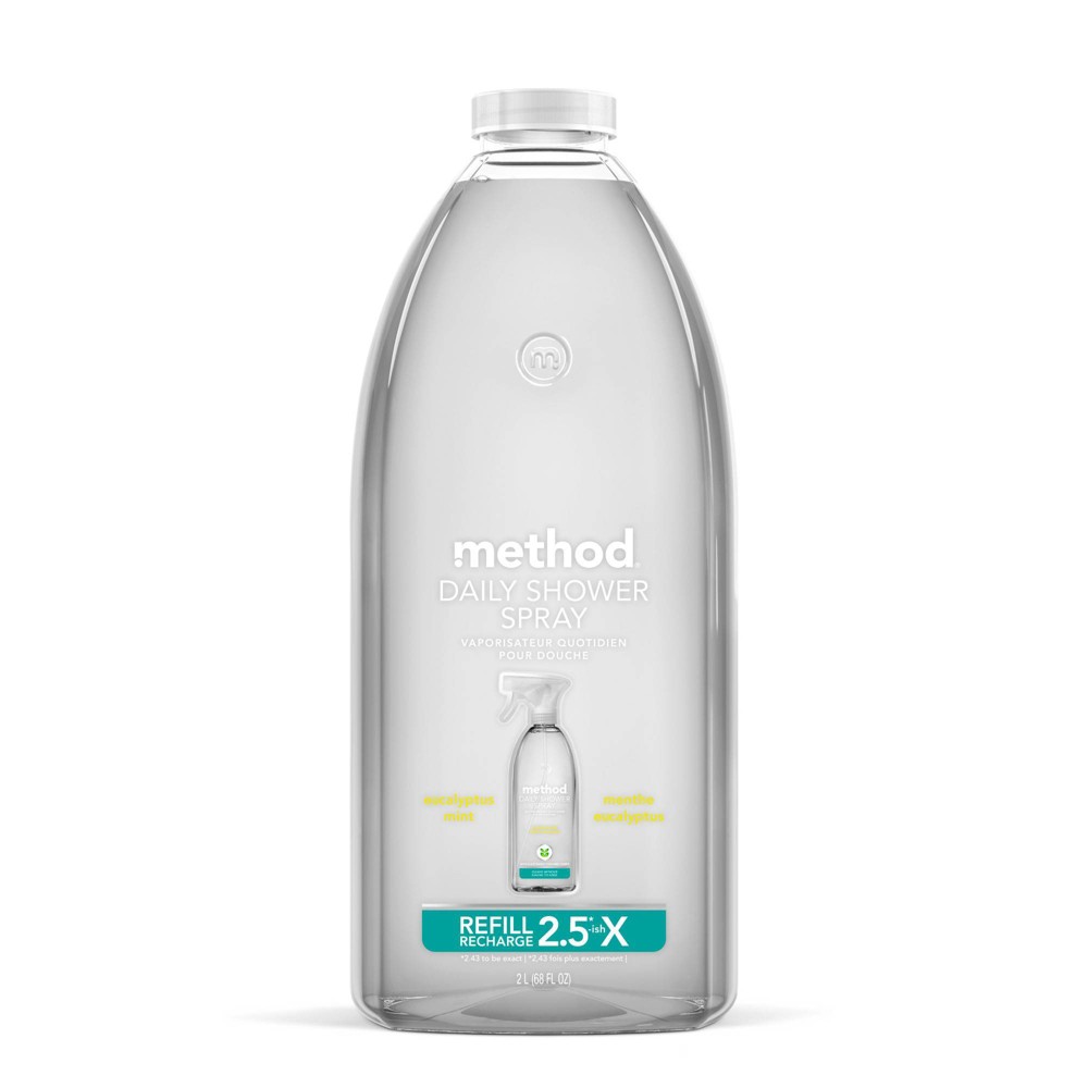 Method Eucalyptus Mint Cleaning Products Daily Shower Cleaner Refill - 68 fl oz