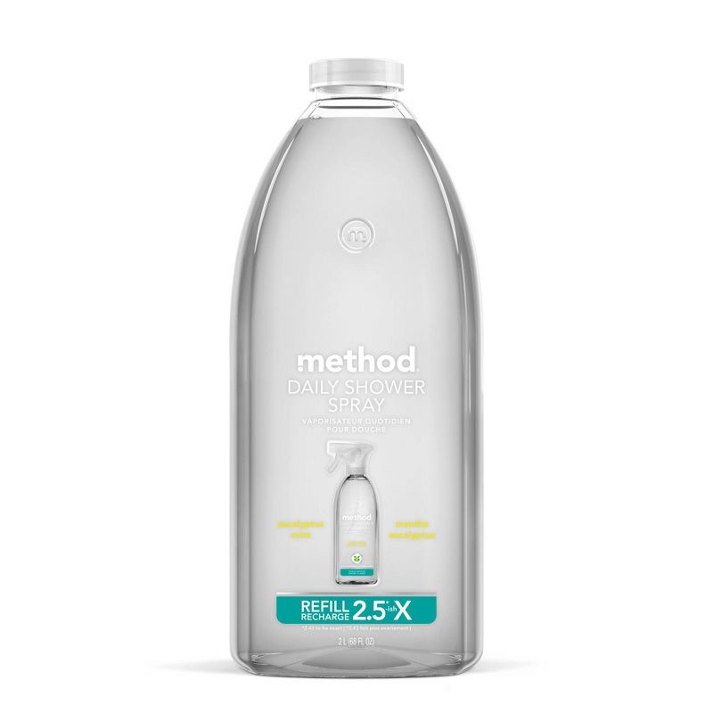 Method Eucalyptus Mint Cleaning Products Daily Shower Cleaner Refill - 68 fl oz, 1 of 9