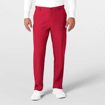 Men's Dark Red Slim Fit Dress Sweatpant