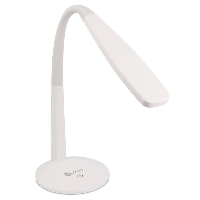 14&#34; Desk Gooseneck Desk Lamp White (Includes LED Light Bulb) - OttLite, 2 of 4