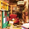 Robotime 3D Wooden Bookstore Library Book Nook Model,Building Kit DIY Dollhouse Bookshelf Desk Decor Gifts, Multicolored, 7.28''*3.94''*9.53'' - 4 of 4