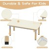 Kids Table and 6 Chairs Set,Height Adjustable Toddler Table,Graffiti Desktop, Children Study Table for 6 for Home Daycare Preschool for Ages 2-10 - 4 of 4