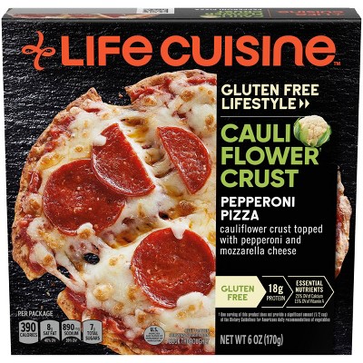 Life Cuisine Gluten Free Frozen Cauliflower Crust Pepperoni Pizza - 6oz