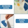 Thickened Rug Floor Mat, Simple Absorbent Bathroom Carpet, Bathroom, Entrance and Kitchen, Non Slip Machine Washable Floor Mat with Patter - 3 of 4