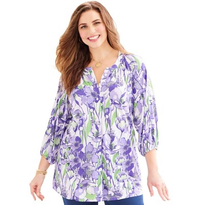 purple floral