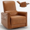 NicBex Recliner Chair Rocking Chair with Pillow Swivel Accent Chair with USB Ports Living Room Chairs Comfy Chair for Reading Room - 2 of 4