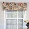 RLF Home 100% Cotton High Quality Silvia Tailored Window Valance with 1.5" Rod Pocket 50" W X 12" L Multi - 2 of 4