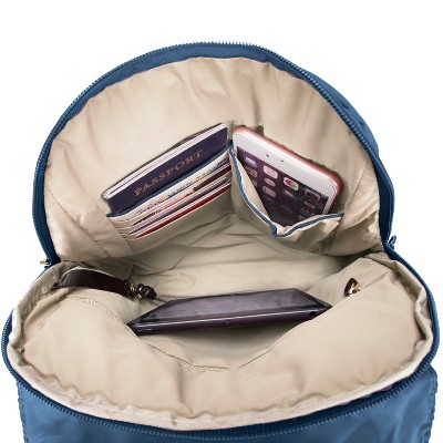 Travelon Anti-Theft Signature Slim Backpack-Ocean — фото 3