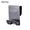 Unique Bargains S-shaped Metal Wall Mount Album Picture Hanging Clips Black 0.67" x 0.55" x 0.012" 100 Pcs - image 2 of 4